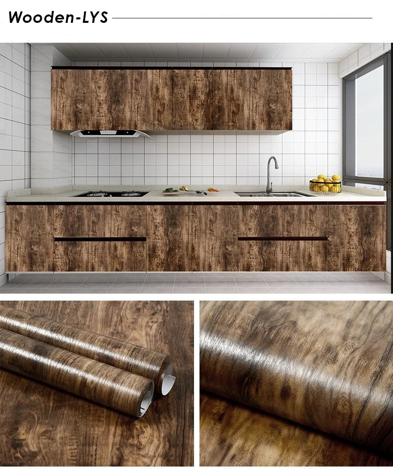 Wood Grain Self Adhesive Wallpaper