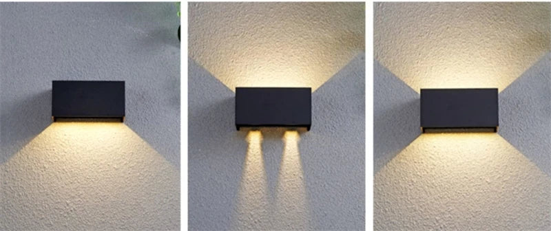 Motion Sensor LED Wall Lamp Outdoor Waterproof IP65 Up Down Sconce