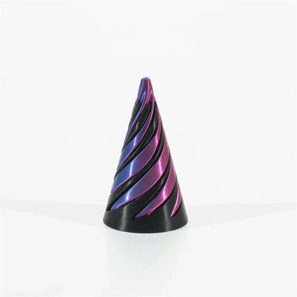 3D Printed Helix Screw Rotating Toys Stress Reducing Tool Pyramid