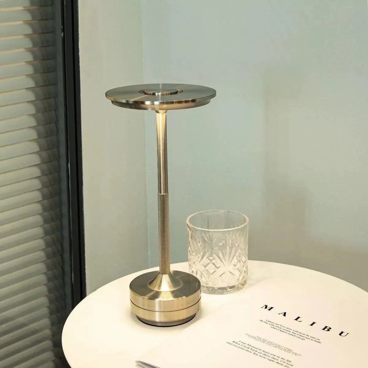 Aluminum Cordless Touch Table Lamp