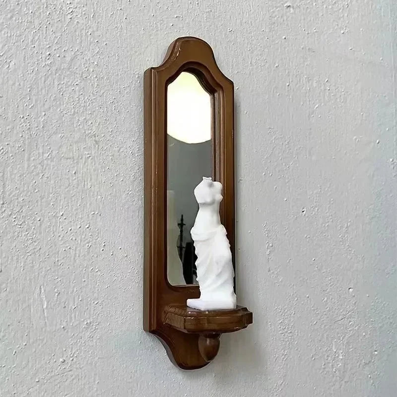 Vintage Solid Wood Wall Mirror