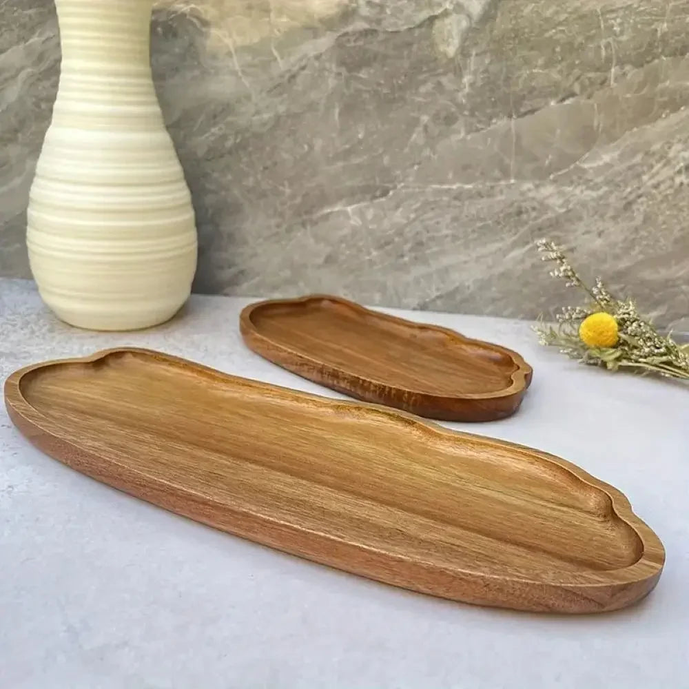 Japanese Acacia Wood Serving Tray
