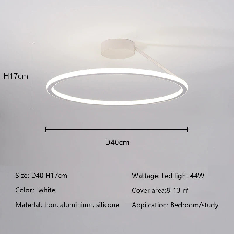 Simple Round Ring Ceiling Chandelier