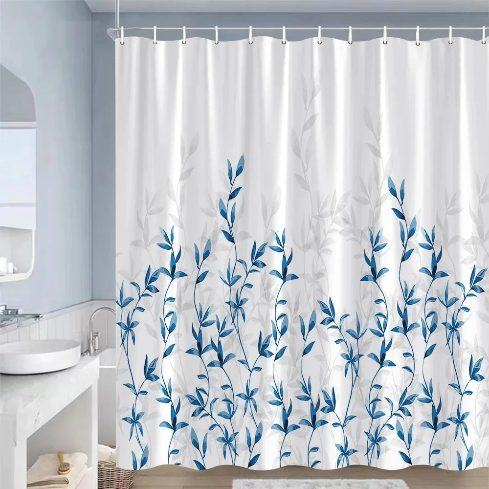 Watercolour Botanical Shower Curtain