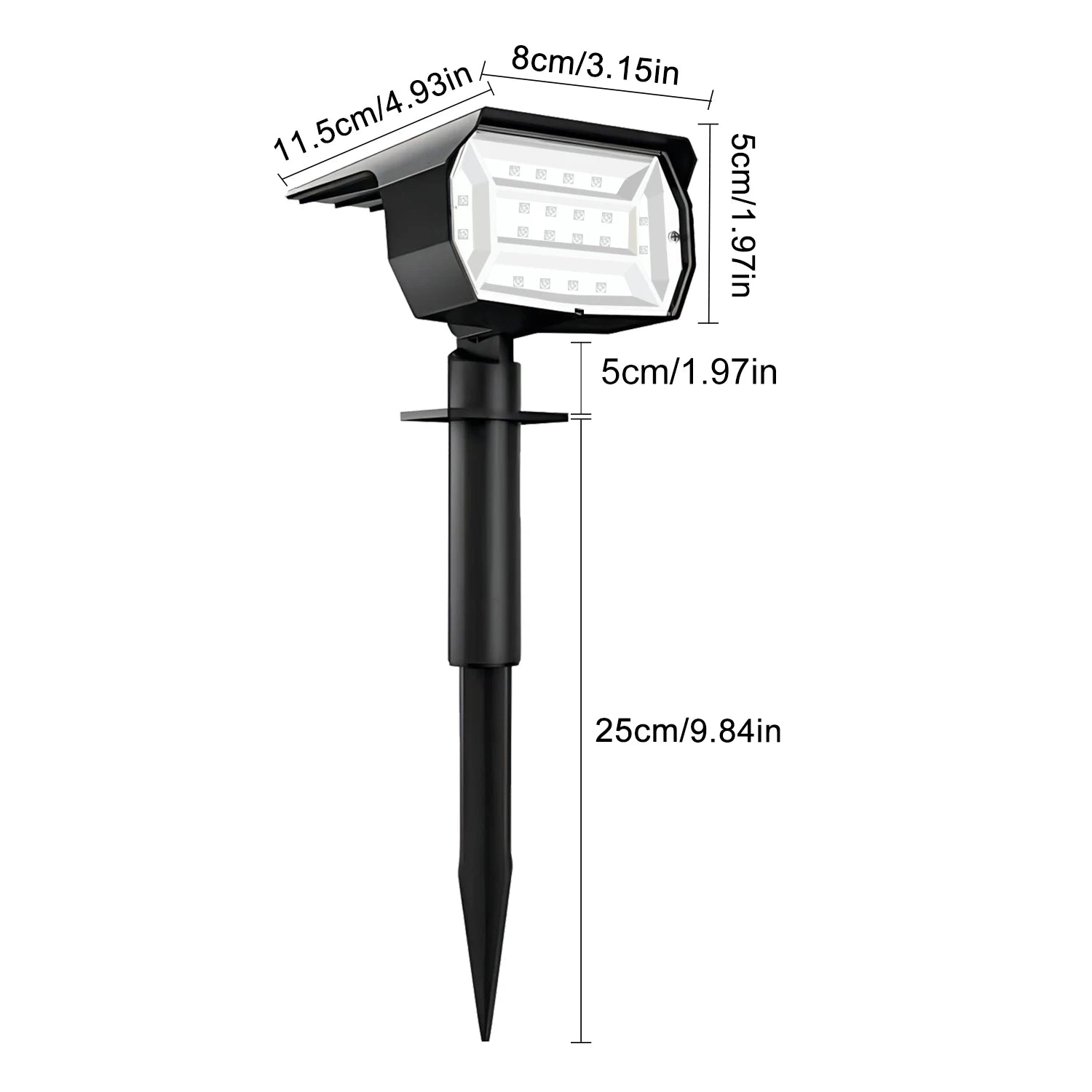 RGB Solar Landscape Spotlight 2 in 1