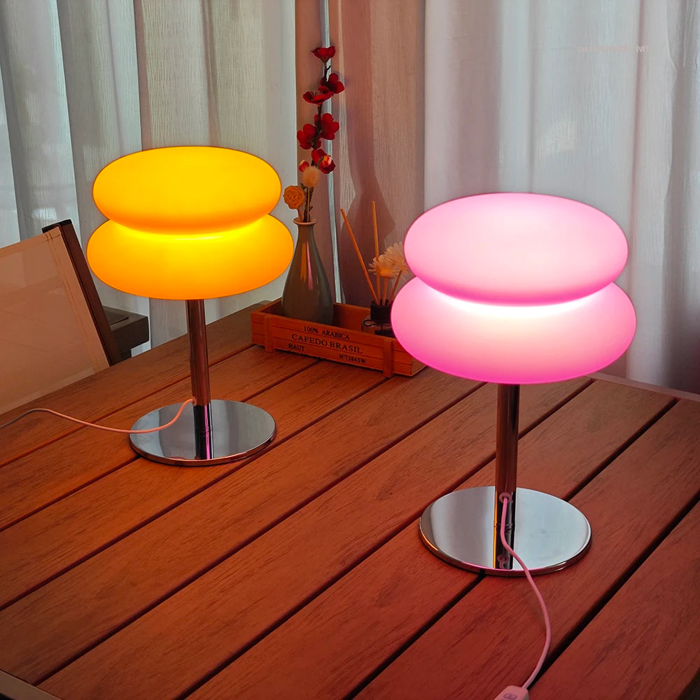 Creamy Tricolor Bedside Lamp