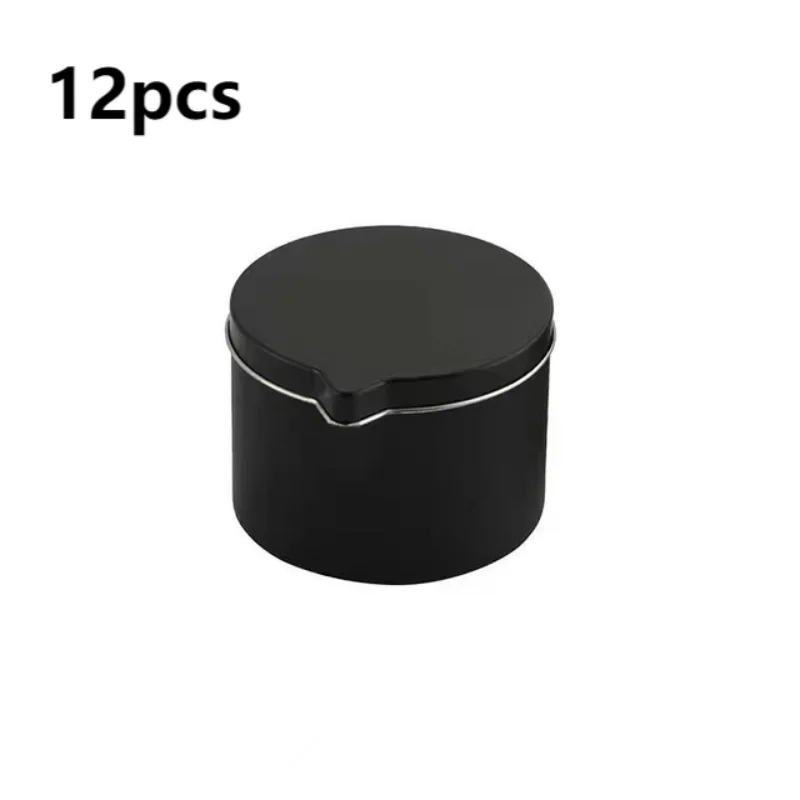 12pcs Tinplate Candle Jar With a Handy Spout Aromatherapy Massage Cream