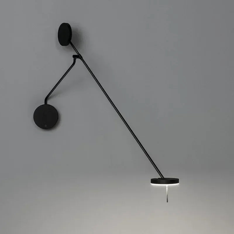 Designer Creative Long Pole Flexible Wall Lamp Black Wall Lamp with