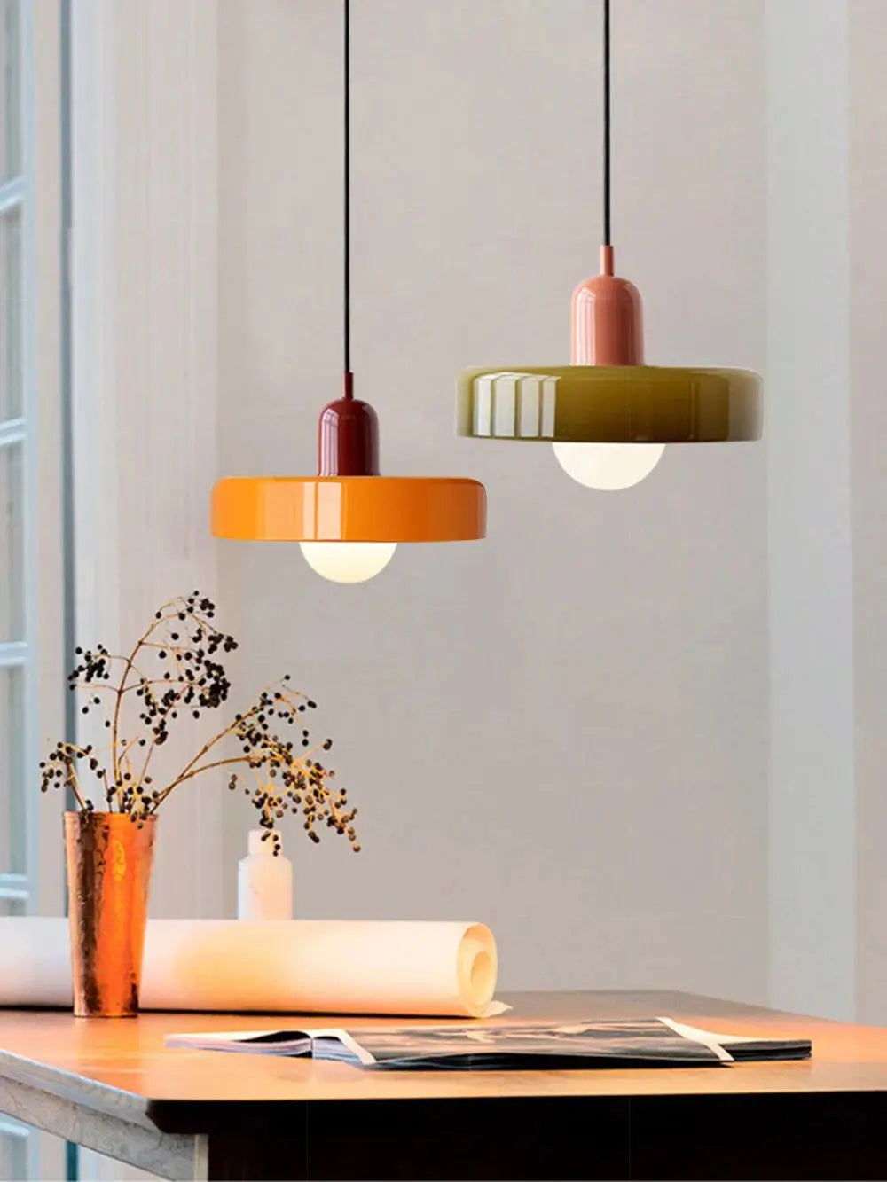 Nordic Glass Bauhaus Dining Room Chandelier Living Room Bedroom Bar