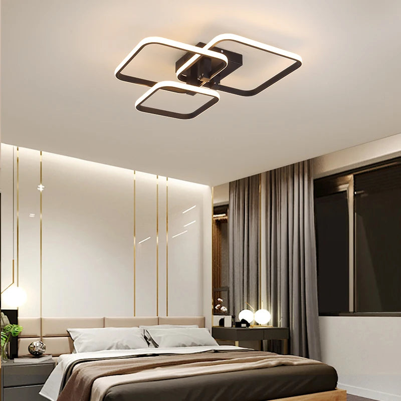 Black and White Modern Ceiling Chandelier
