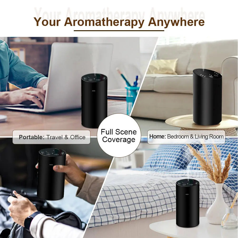 Car Aroma Diffuser Machine Portable Essential Oil Diffuser Rechargeable