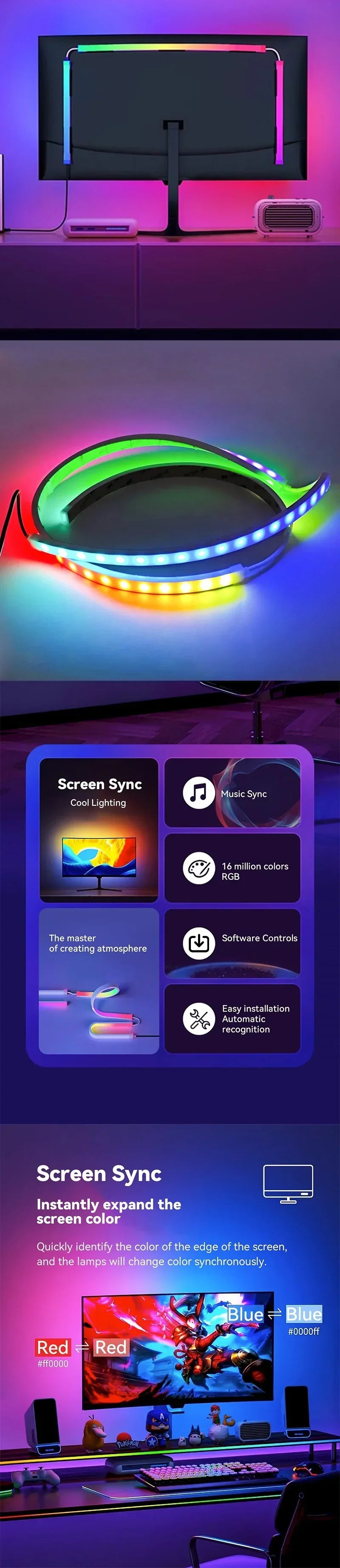 Smart Ambient Monitor Backlight
