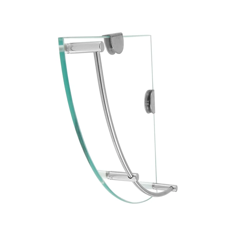 B97A-Bathroom Shelves, Bathroom Glass Corner Shelf Triangle Wall Mounted ,Tempered Glass Shelf For Storing Shower Gel/Soap