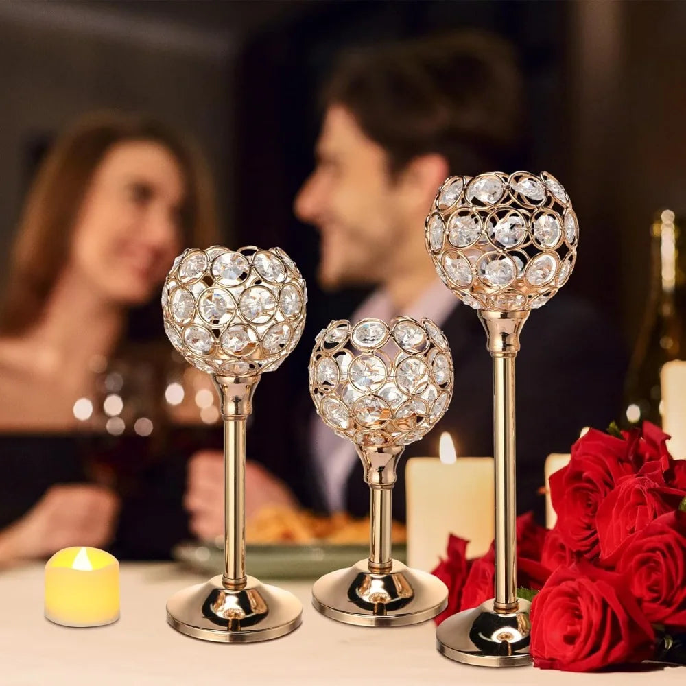 Crystal Tealight Candle Holders