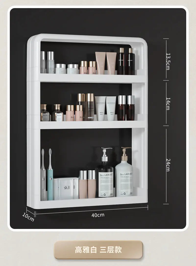 Wall Mounted Bathroom Organizer Shelf