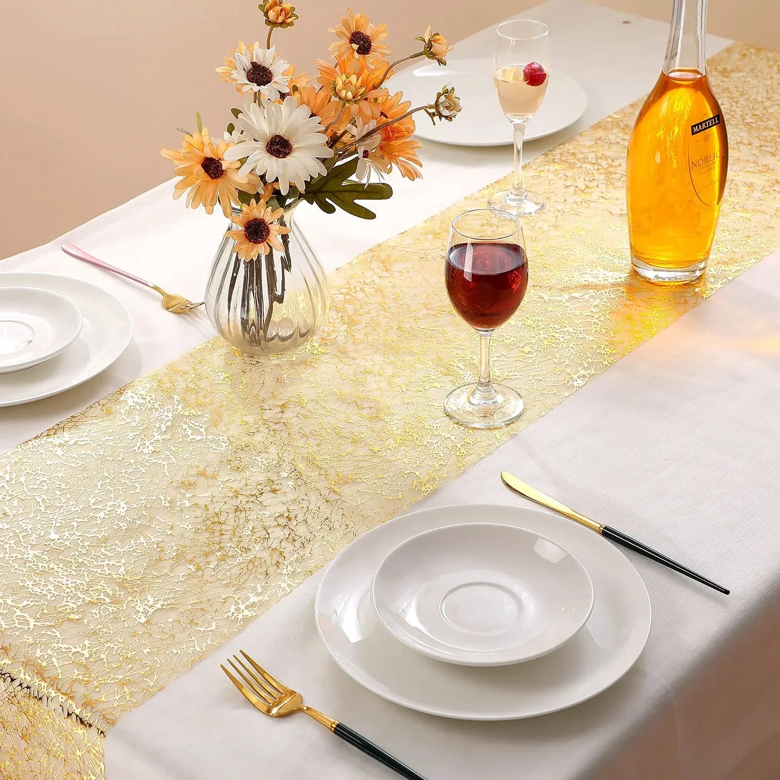 Metallic Gold Table Runner