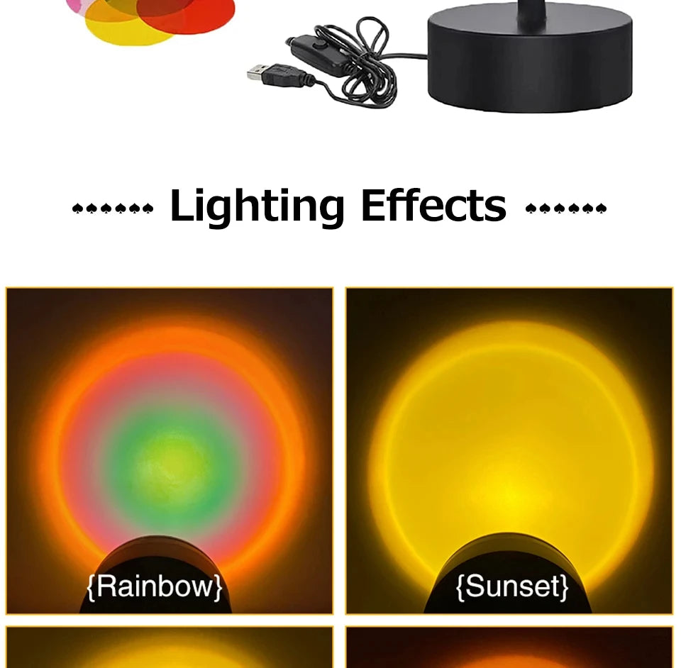Sunset Bluetooth Rainbow Projector