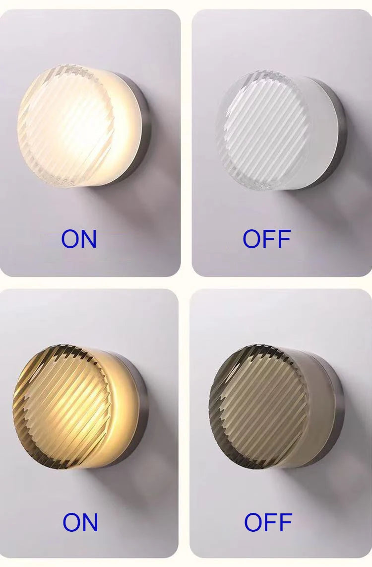 Round Acrylic LED Wall Sconce