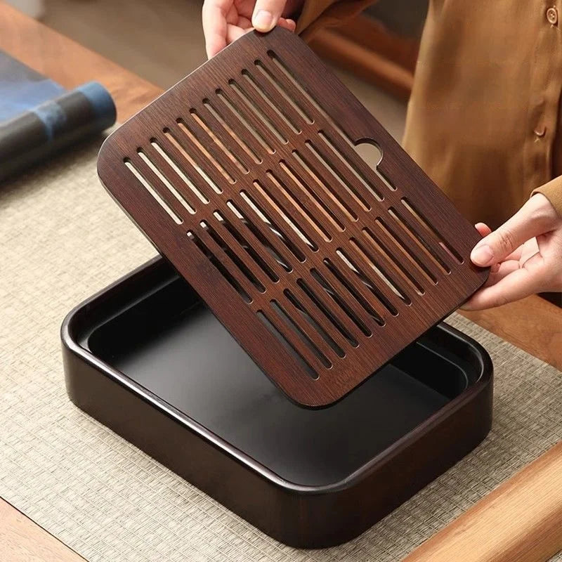 Bamboo Draining Tea Tray