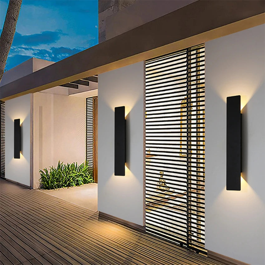 Modern Up & Down Outdoor Wall Lamp
