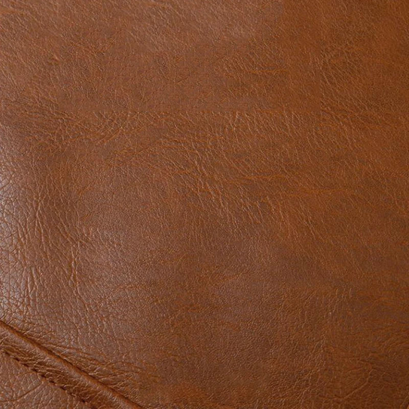 Embroidered Moroccan Leather Pouf Cover