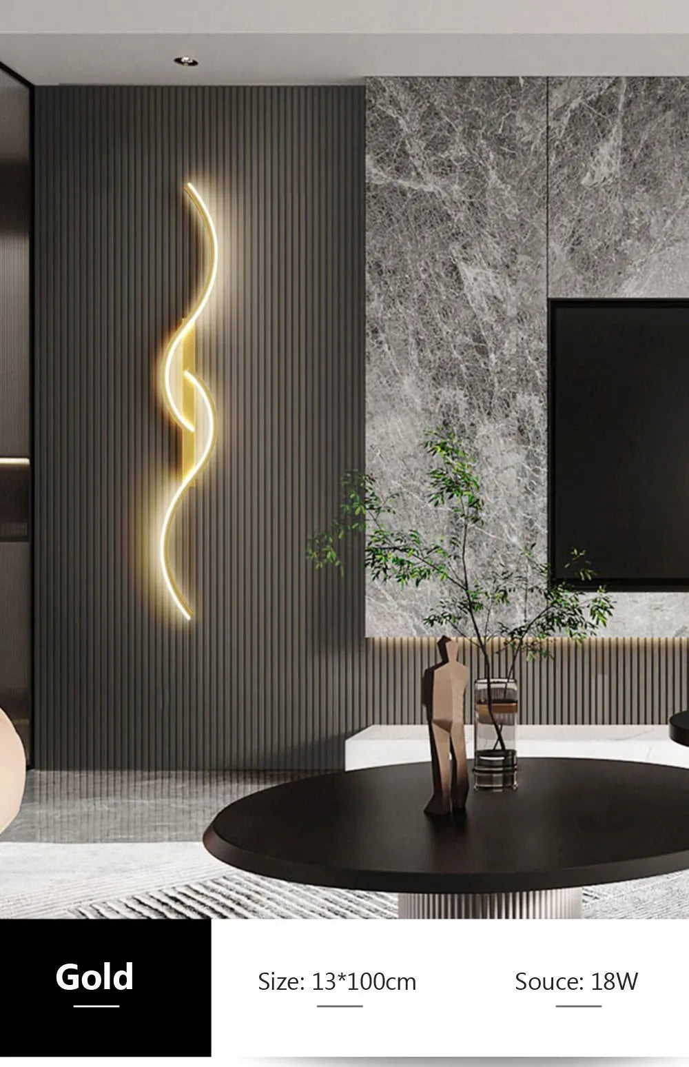 Modern LED Wall Lamp Minimalist Led Light Bedroom Bedside Long Strip
