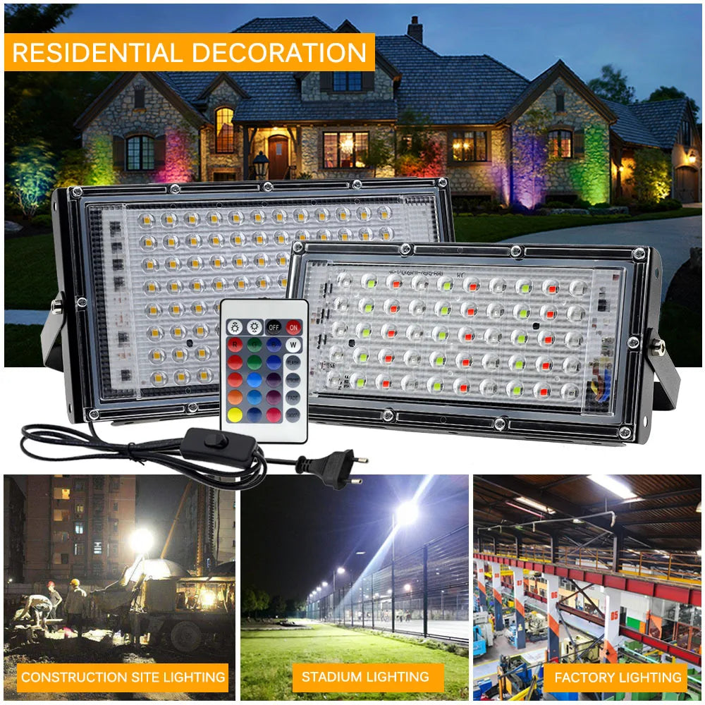 RGB LED Outdoor Flood Light