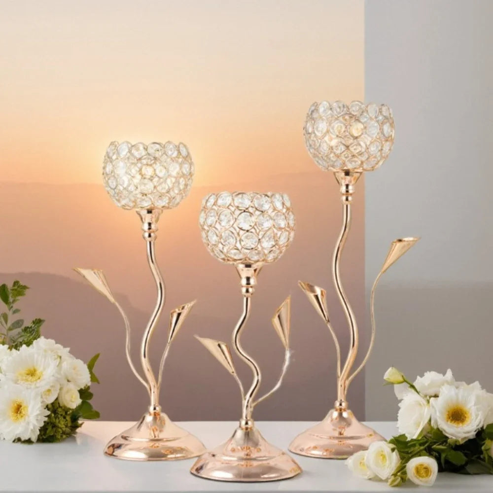 Crystal Tealight Candle Holders