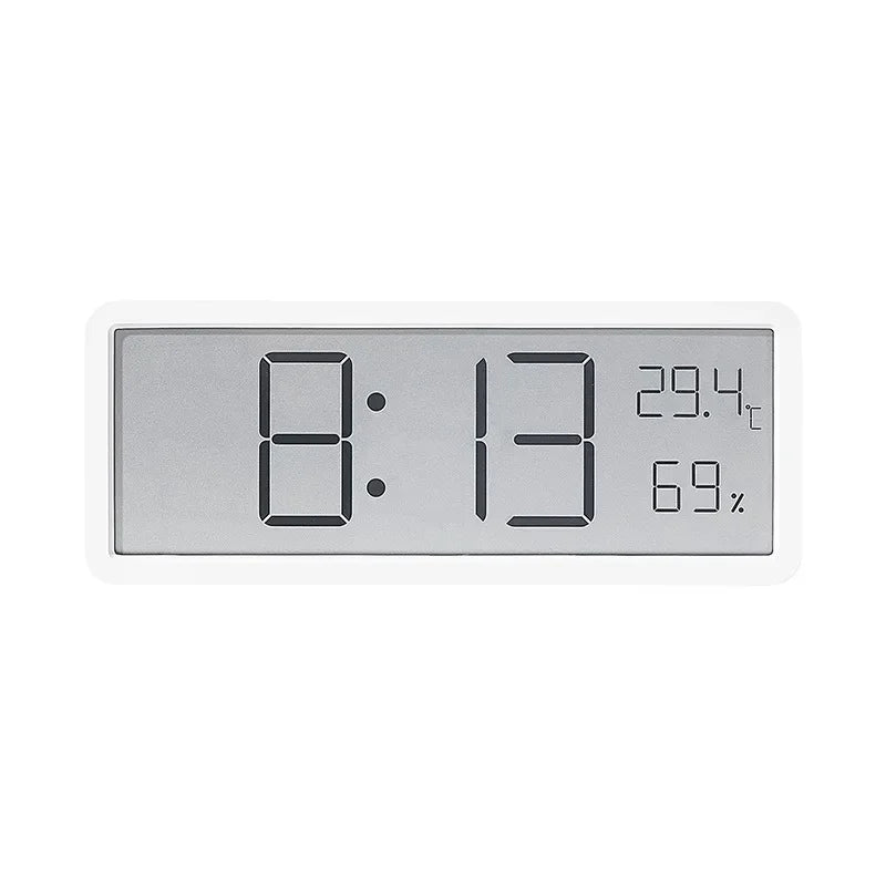 LCD Screen Digital Wall Clock Time Temperature Humidity Time