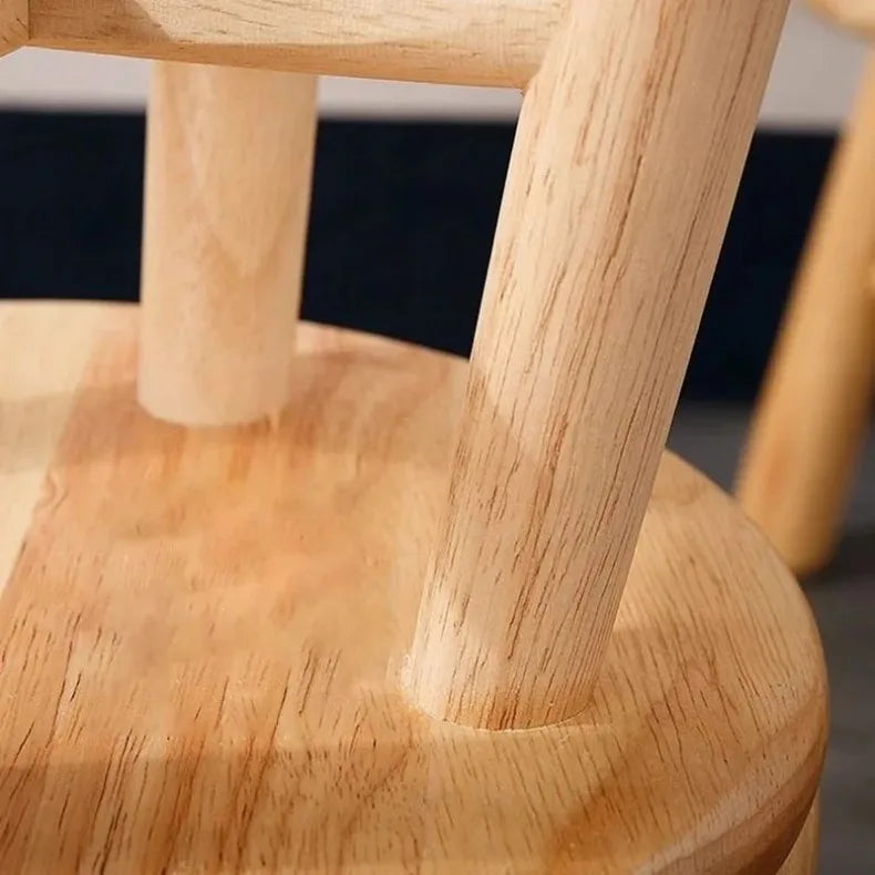 Solid Wood Small Round Stool
