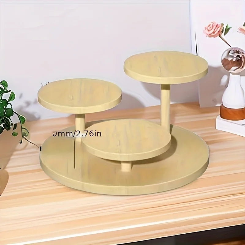 Wooden display rack with storage rack - Multi-layer storage box for jewelry.superior plants - for jewelry bead display