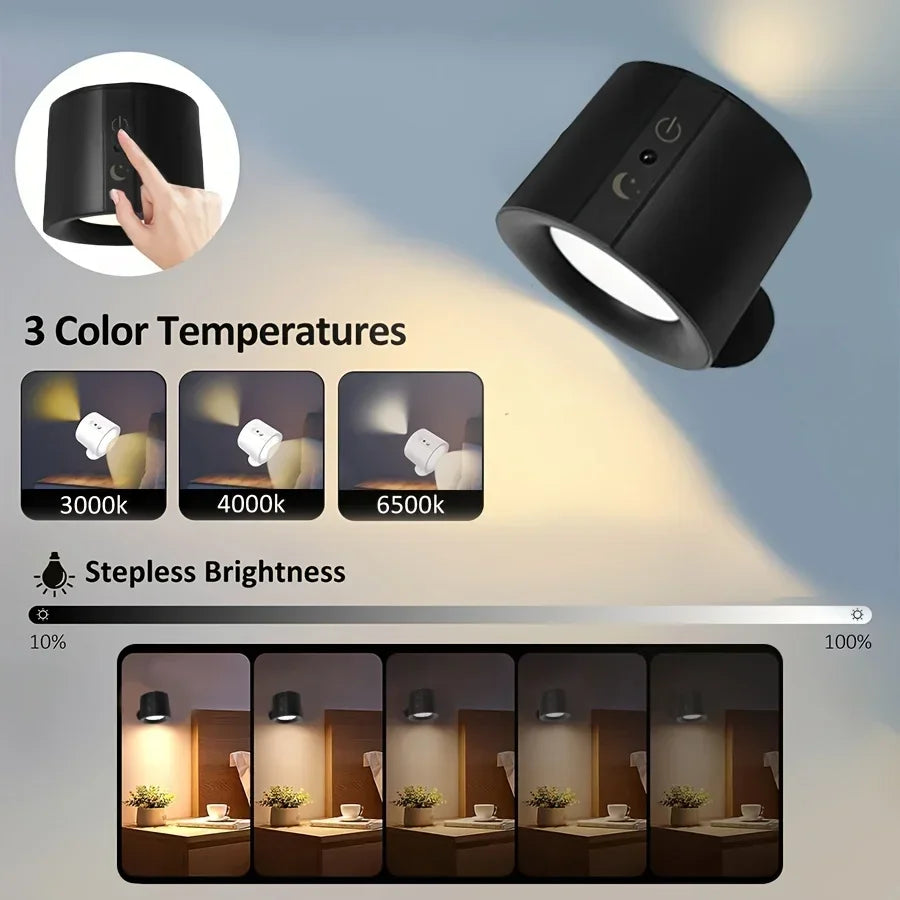 Magnetic Double Head Rechargeable Spotlight