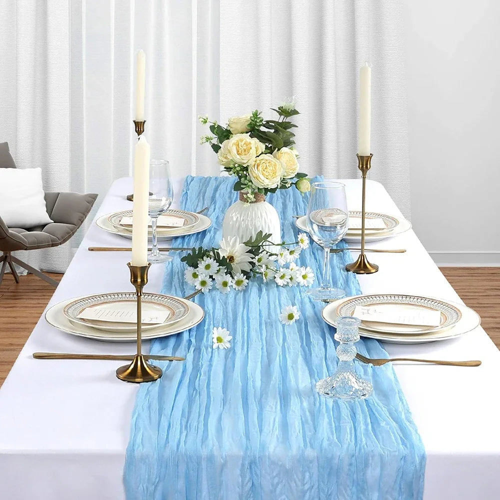 Burgundy Table Runner Cheesecloth Gauze Rustic Boho Cheese Cloth