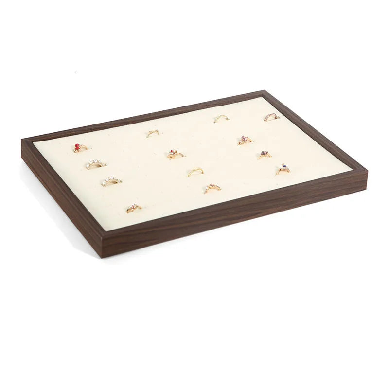 Walnut Jewellery Display Organiser Tray
