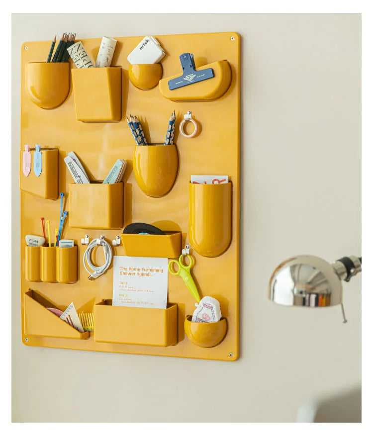 Wall Mounted Storage Rack with Hooks
