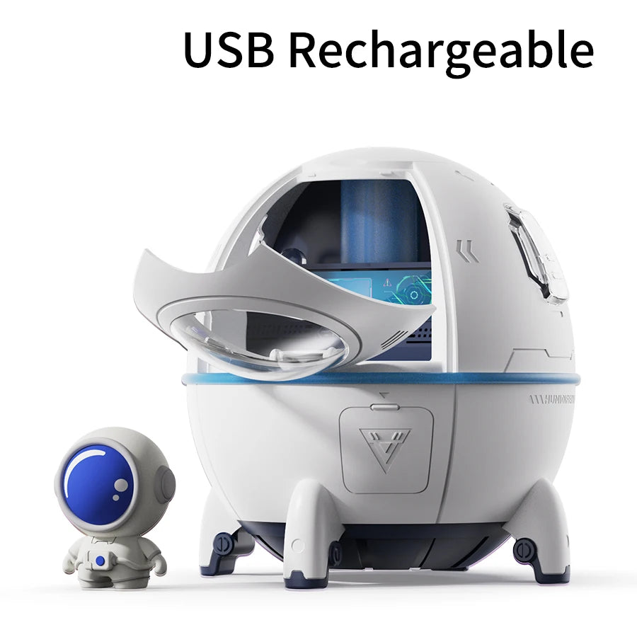 220mL Space Capsule Air Humidifier USB Plug in Rechargeable Mist