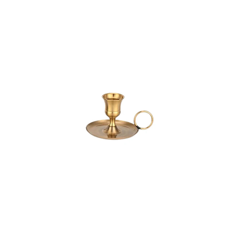 Metal Chamberstick Candle Holder