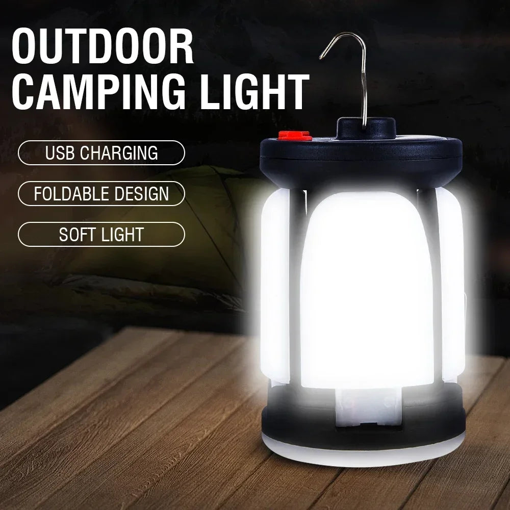 Outdoor Lighting LED Leaf Camping Lamp Hung Emergency Solar USB