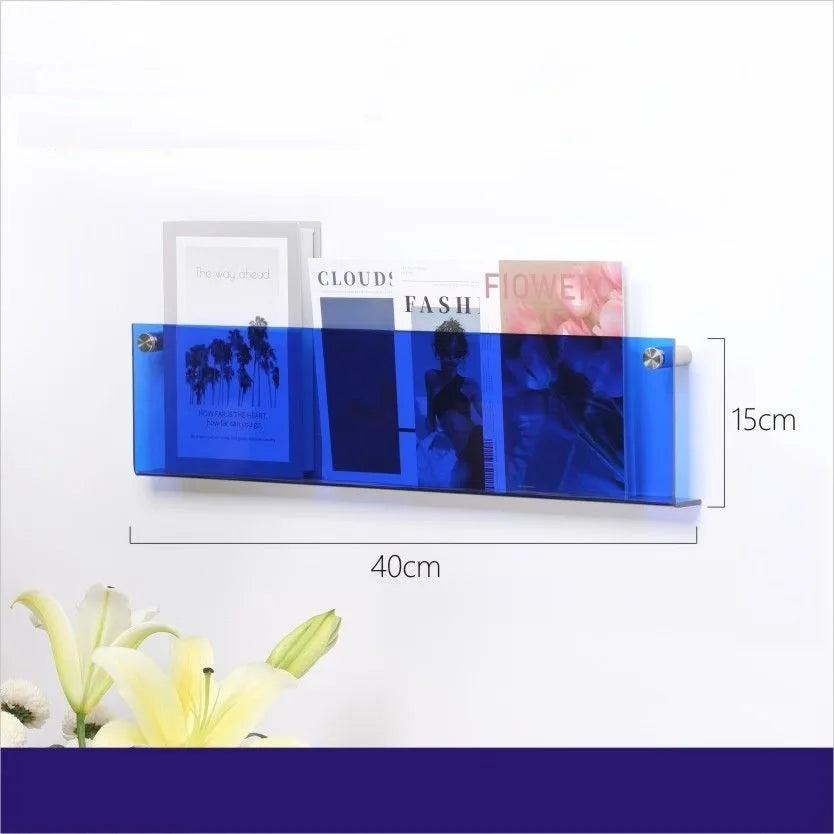 Acrylic Wall Magazine Rack