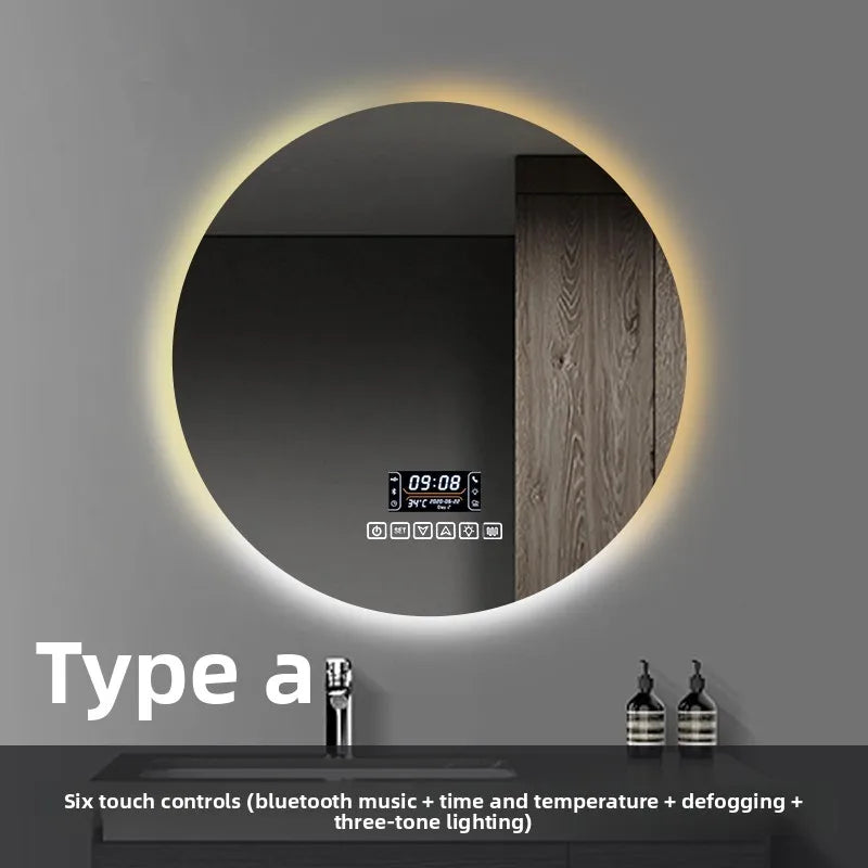 Smart Anti-Fog Round Vanity Mirror