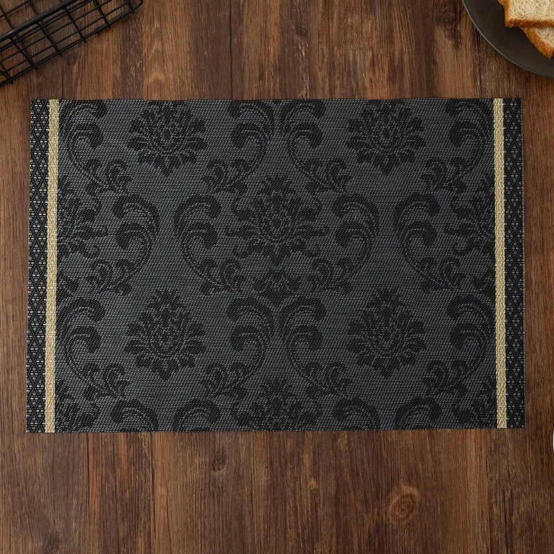 Washable Vinyl Woven Placemat Set