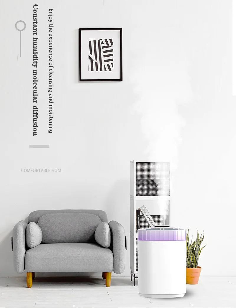 3L Ultrasonic Air Humidifier Cool Mist Humidifier with Night Light