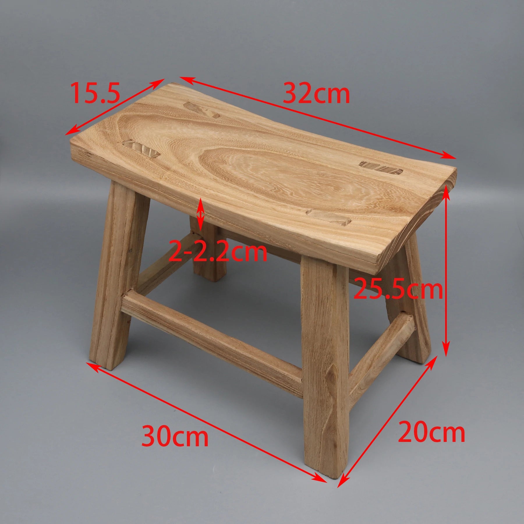 Mortise and Tenon Solid Wood Stool