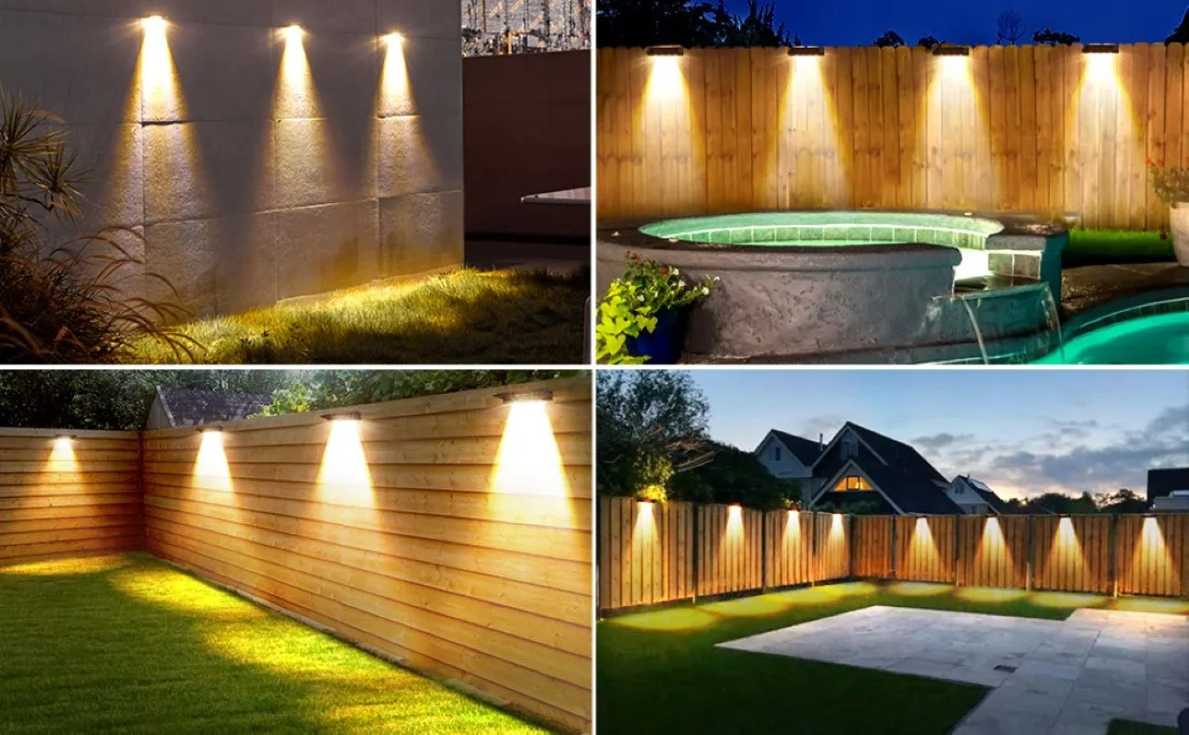 Solar Fence and Deck Lights 2 Pack