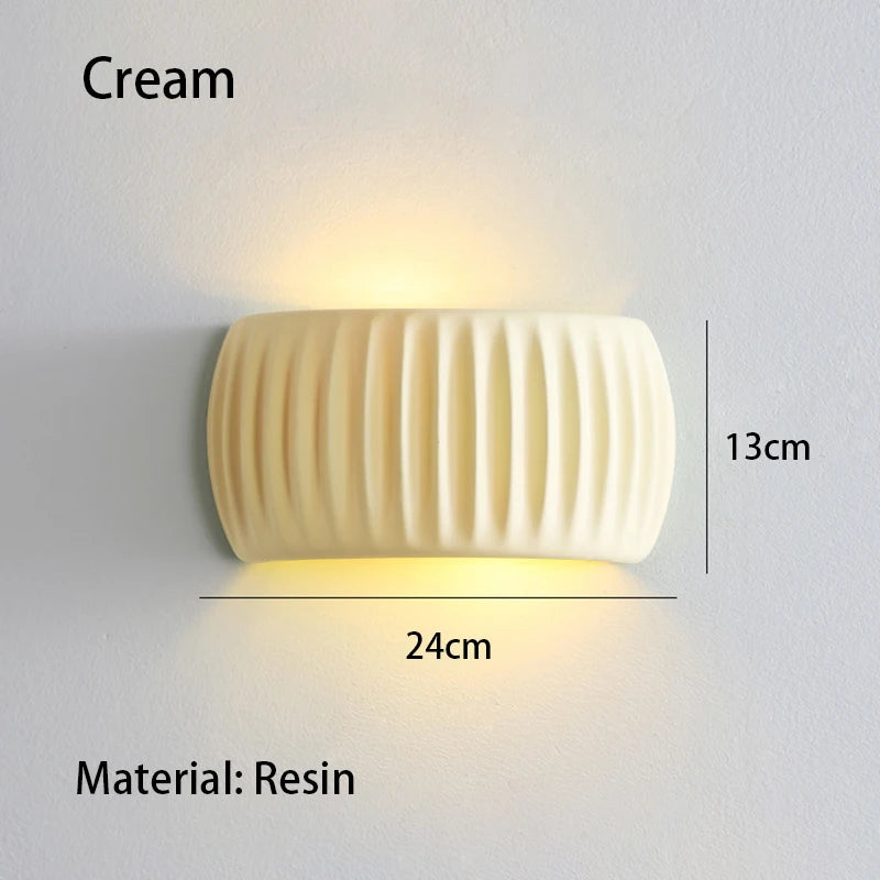 French Resin Bedside Wall Lamp