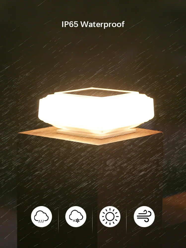 Solar Post Cap Light