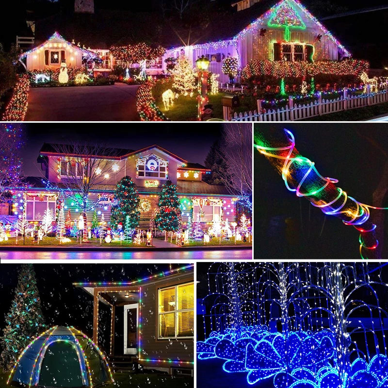 Solar Tube Rope Lights Outdoor