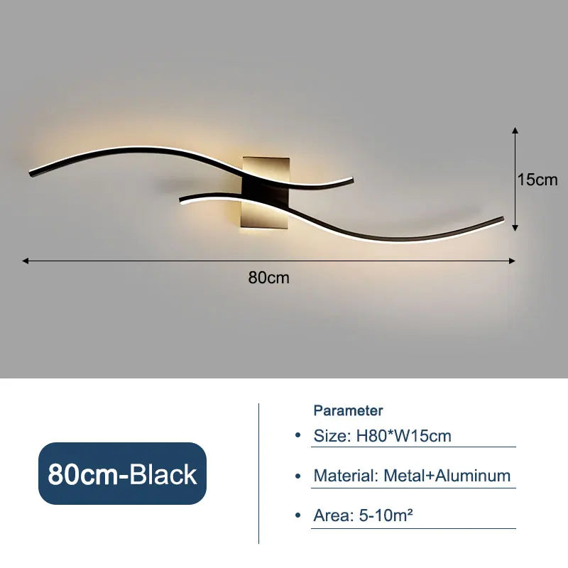 Indoor LED Wall Lamps for Corridor Bedroom Aluminum LED Wall Sconce