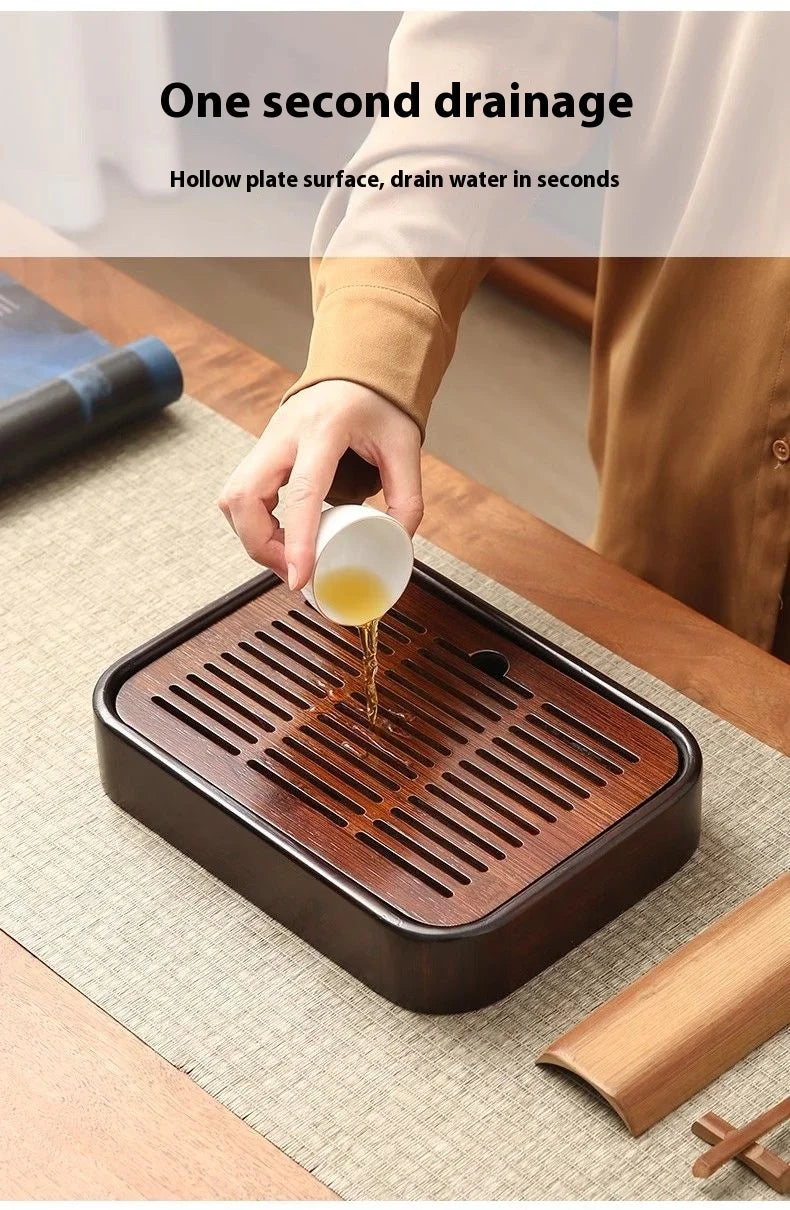 Bamboo Draining Tea Tray