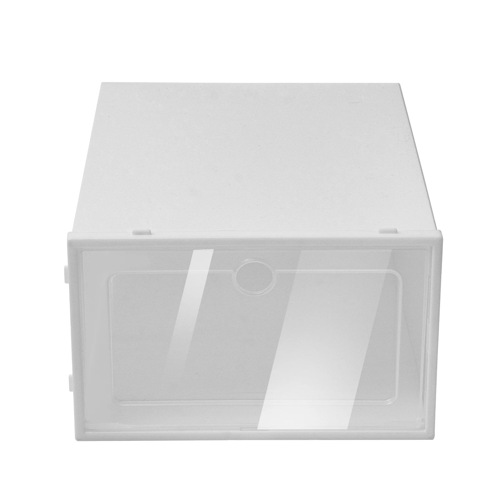 20PCS/24PCS Foldable Flip Shoe Boxes Set Shoe Rack Stackable Storage Container Plastic Clear Shoe Case Home Organizer 33*23*14cm